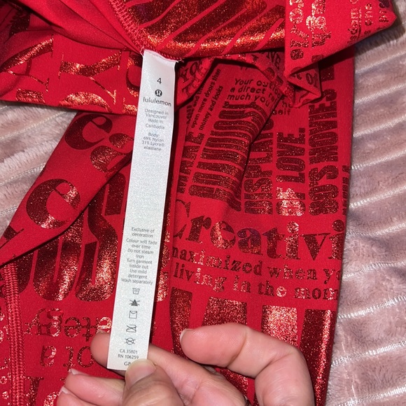 Lululemon Wunder Under High-Rise Tight 28” Full-On Luxtreme Manifesto 20YR. NWOT - Picture 4 of 12
